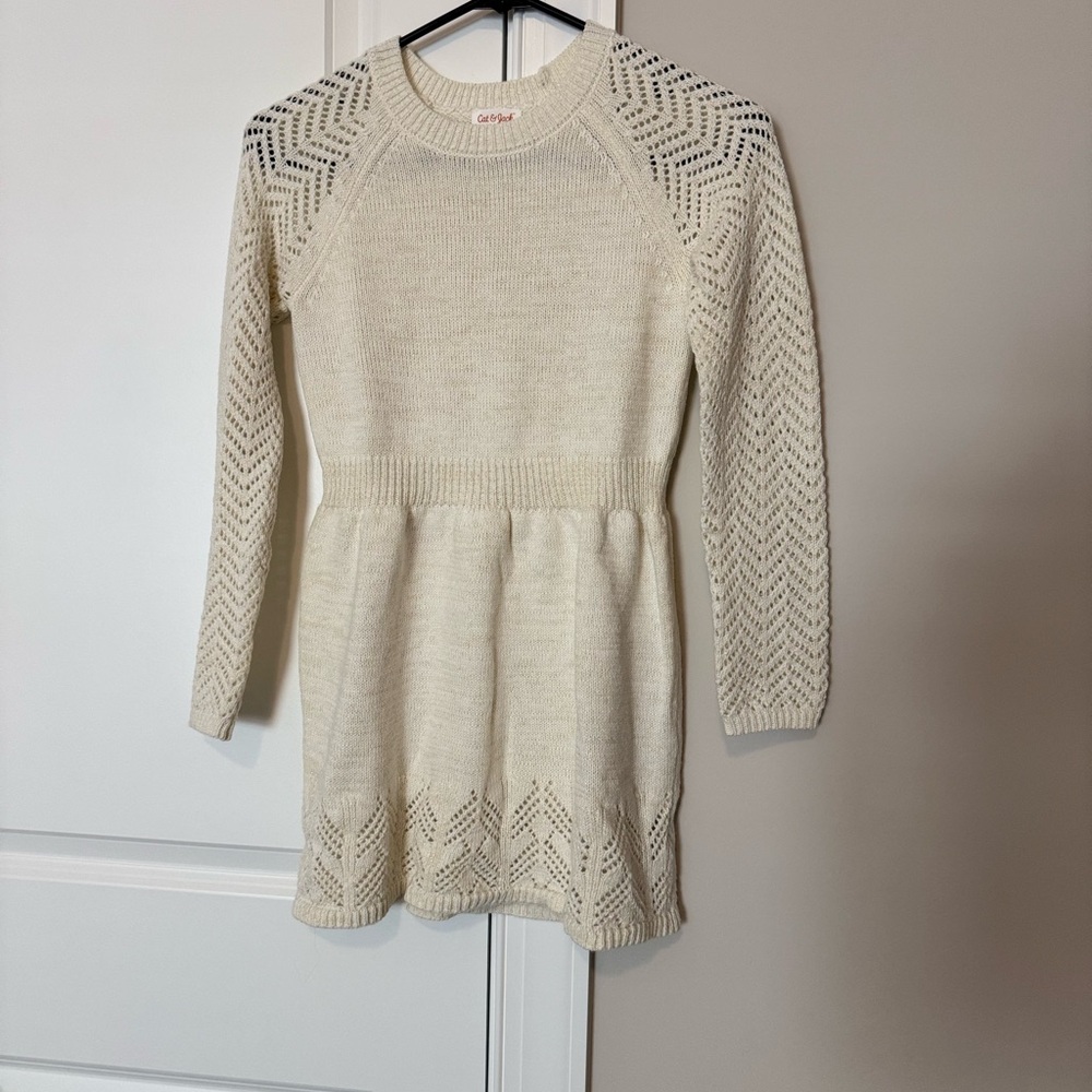 Cat & Jack Ivory Knit Sweater